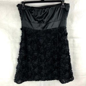 STRAPLESS Flower Mini Dress L